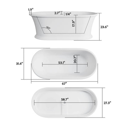 G8 1041W67 Dimensions