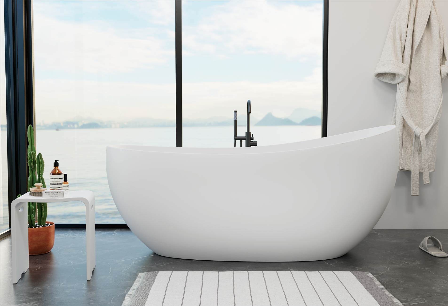 G8-1119W63 Freestanding Soaking Tub