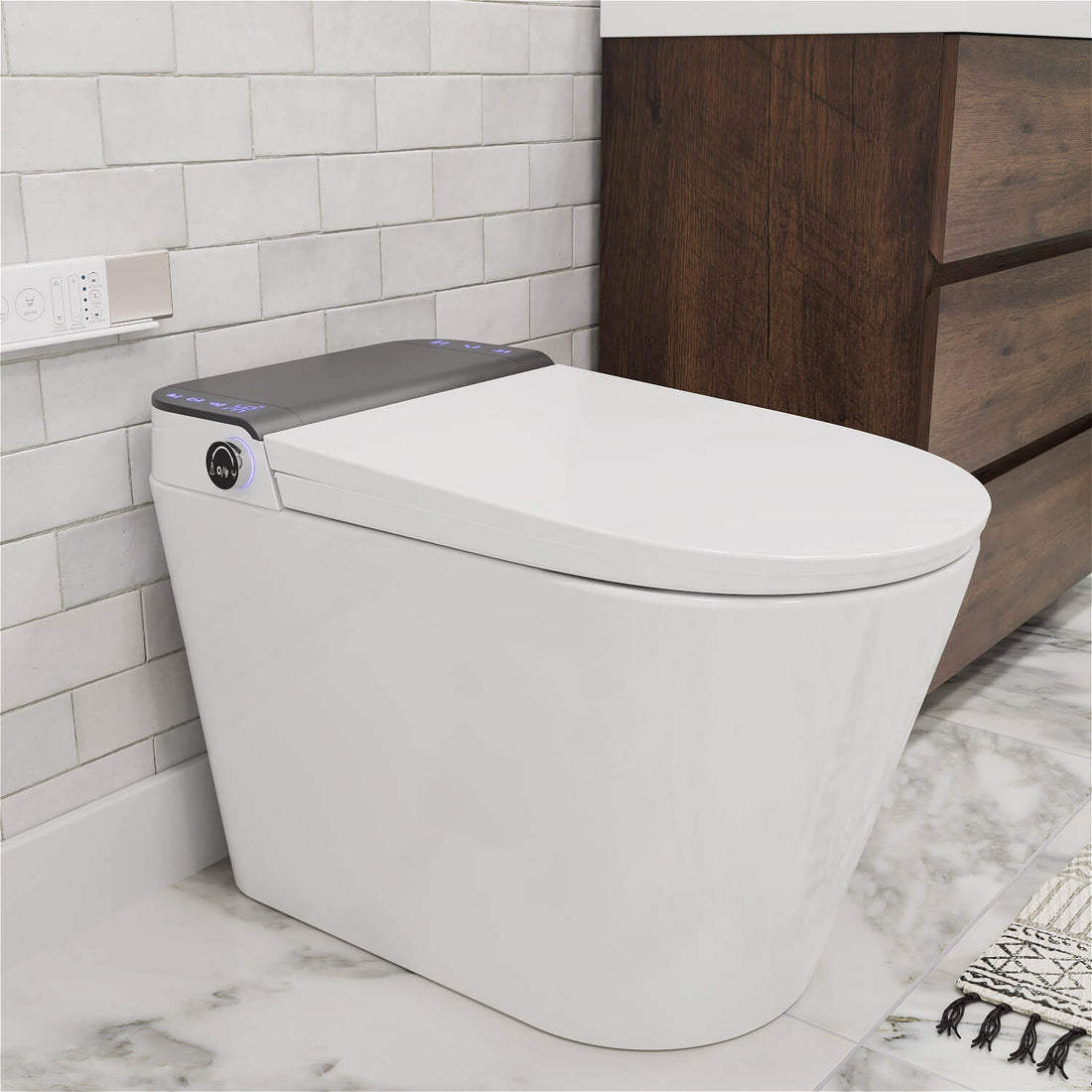 GIVINGTREE Smart Toilet with Bidet Built inHeated Seat Automatic Flush Night Light