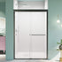 Giving Tree 44-48 inch W x 72 inch H Matte Black Framed Double Sliding Shower Door