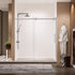 Giving Tree 68-72 inch W x 76 inch H Frameless Single Sliding Shower Door in Brushed Nickel