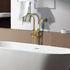 Gold Independent Freestanding Tub Filler Faucet