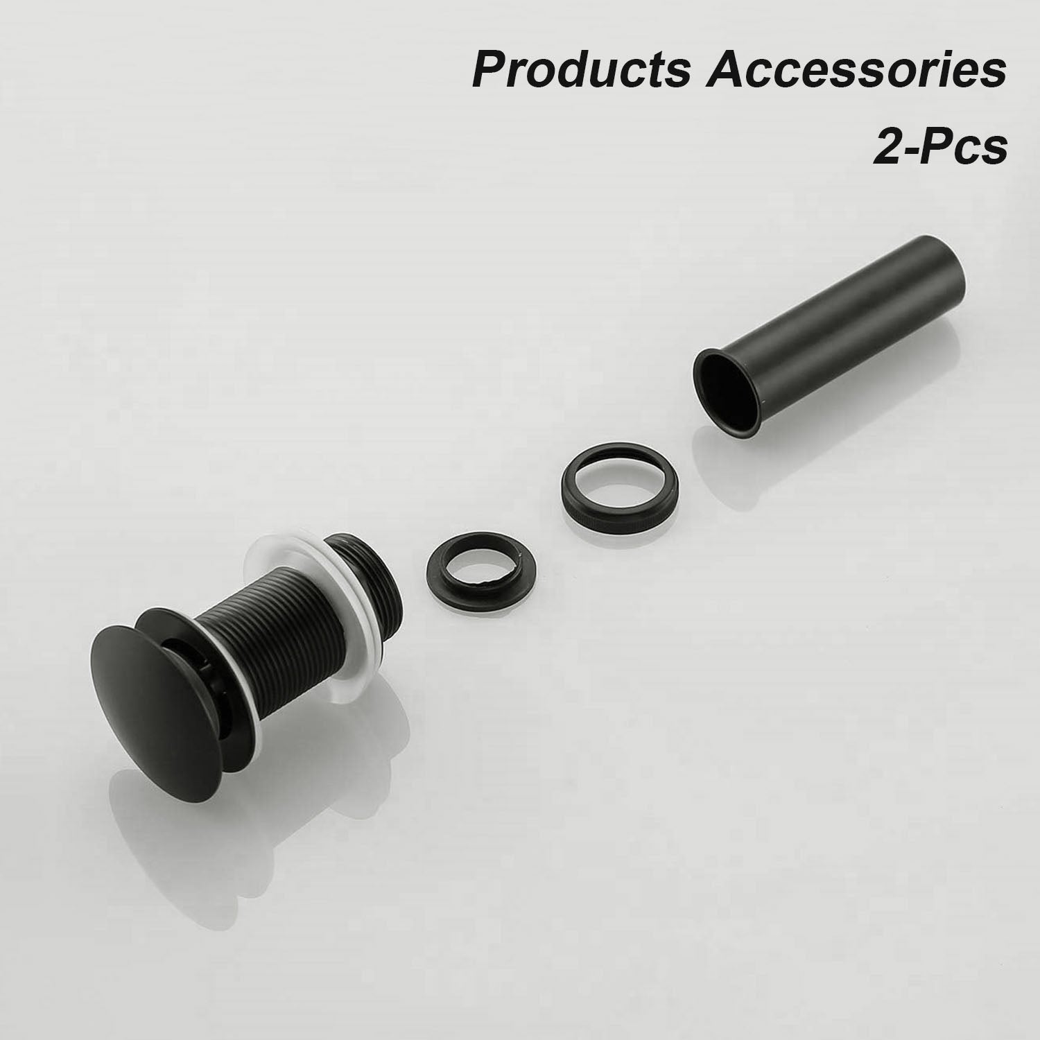 Gunmetal Bathroom Sink Pop Up Drain and silicone gasket