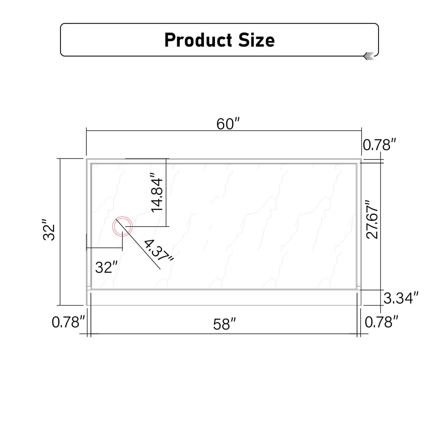 HA BVA3460R B Dimensions