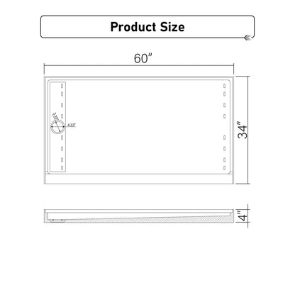 HA BVA3460R W Dimensional Specifications