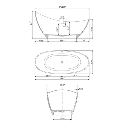 HA1068 74MV dimensions and specifications