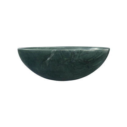 16" Green Marble Round Above-Counter Bathroom Sink
