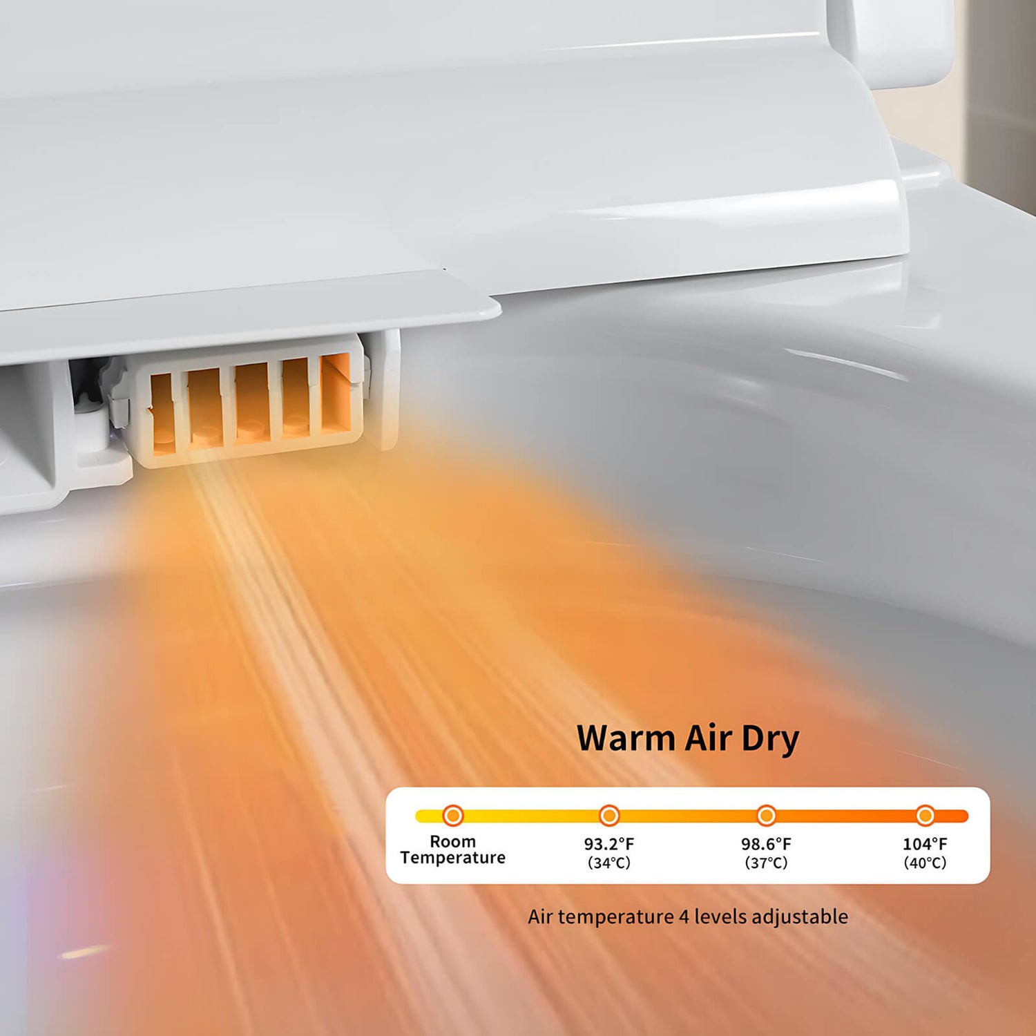Heating system of the S21 G smart toilet