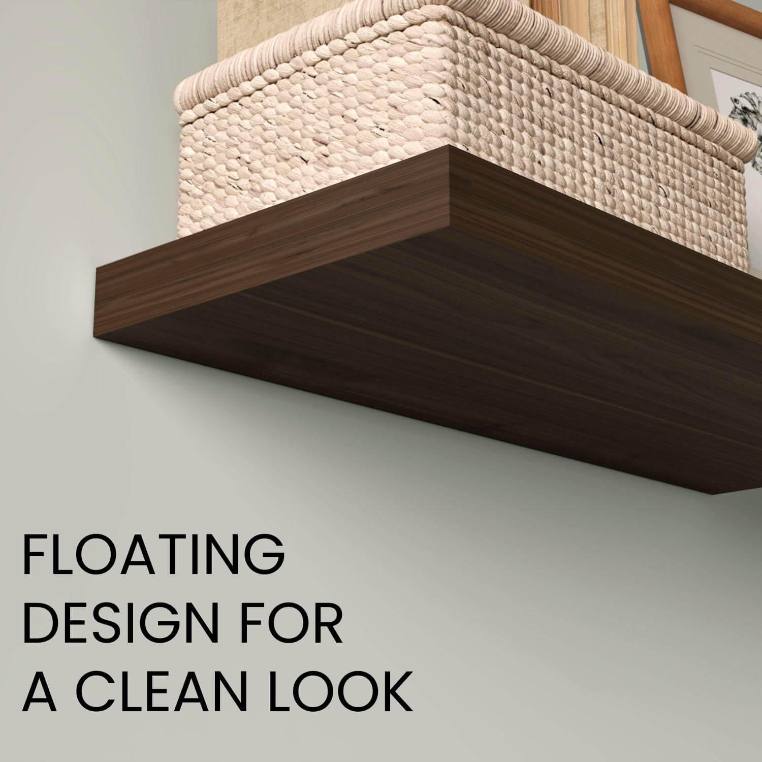 31.5" Dark Oak Floating Shelf for Bathroom Storage (Set of 2)