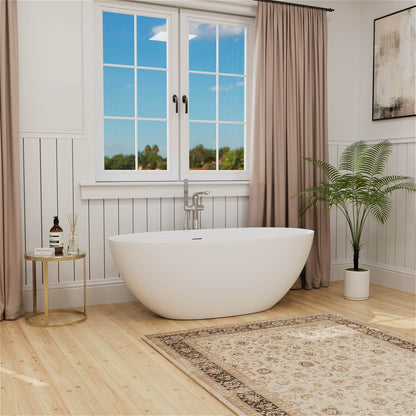 High quality 67 inch solid surface bathtub for relaxation