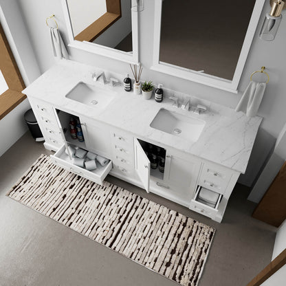 High quality solid wood bathroom vanity with a modern touch