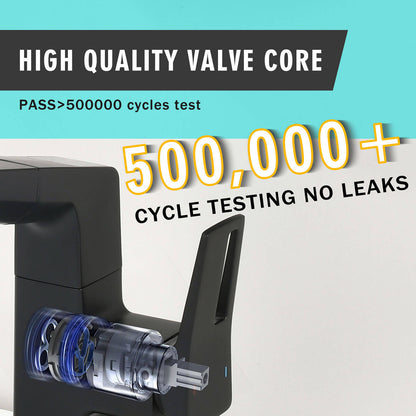 High quality valve core of matte black single handle bathroom sink faucet