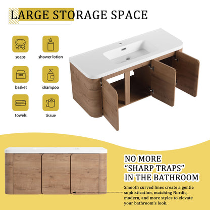 Large Storage Space and Curved Design