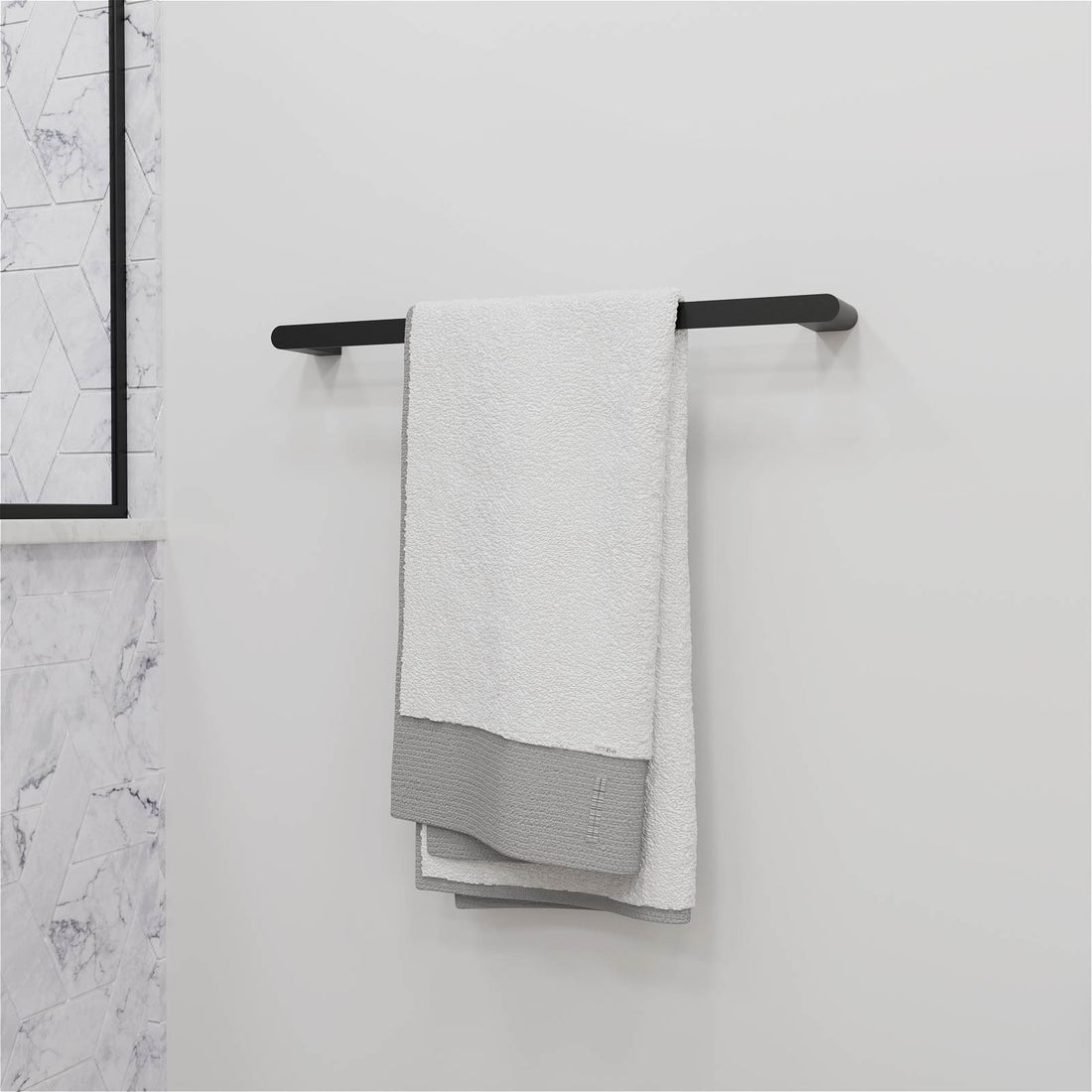 4-Piece Matte Black Bathroom Hardware Set