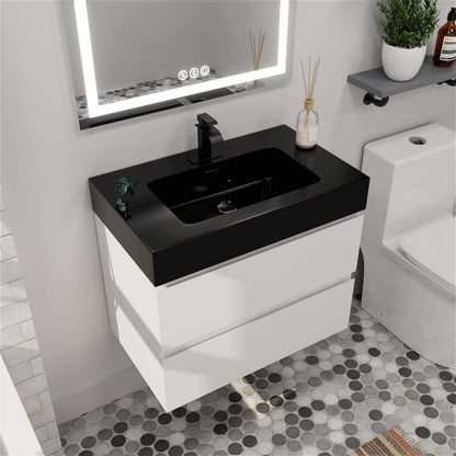 Luxury Black and White Bathroom Vanity for Modern Homes