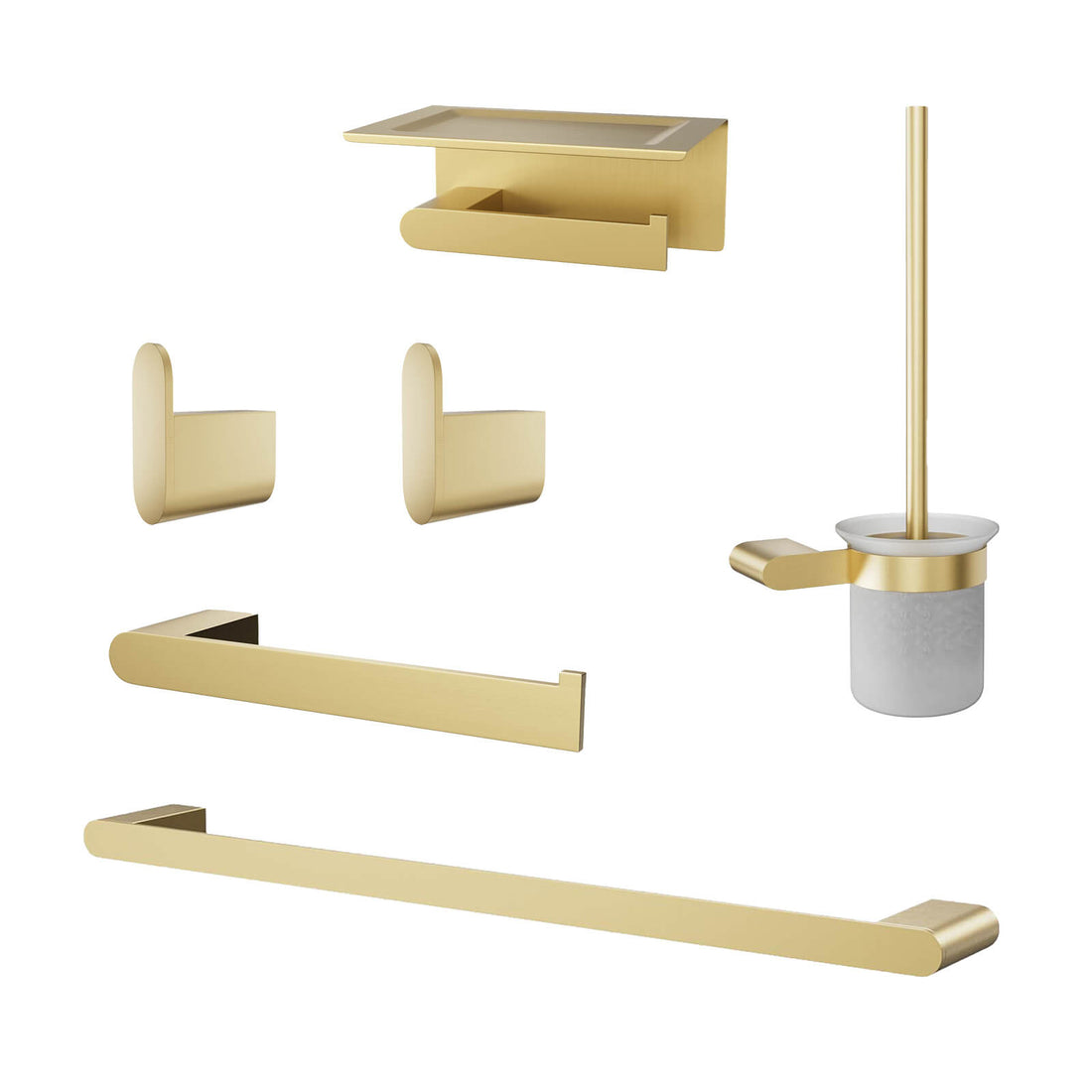 Luxury gold bathroom accessories set