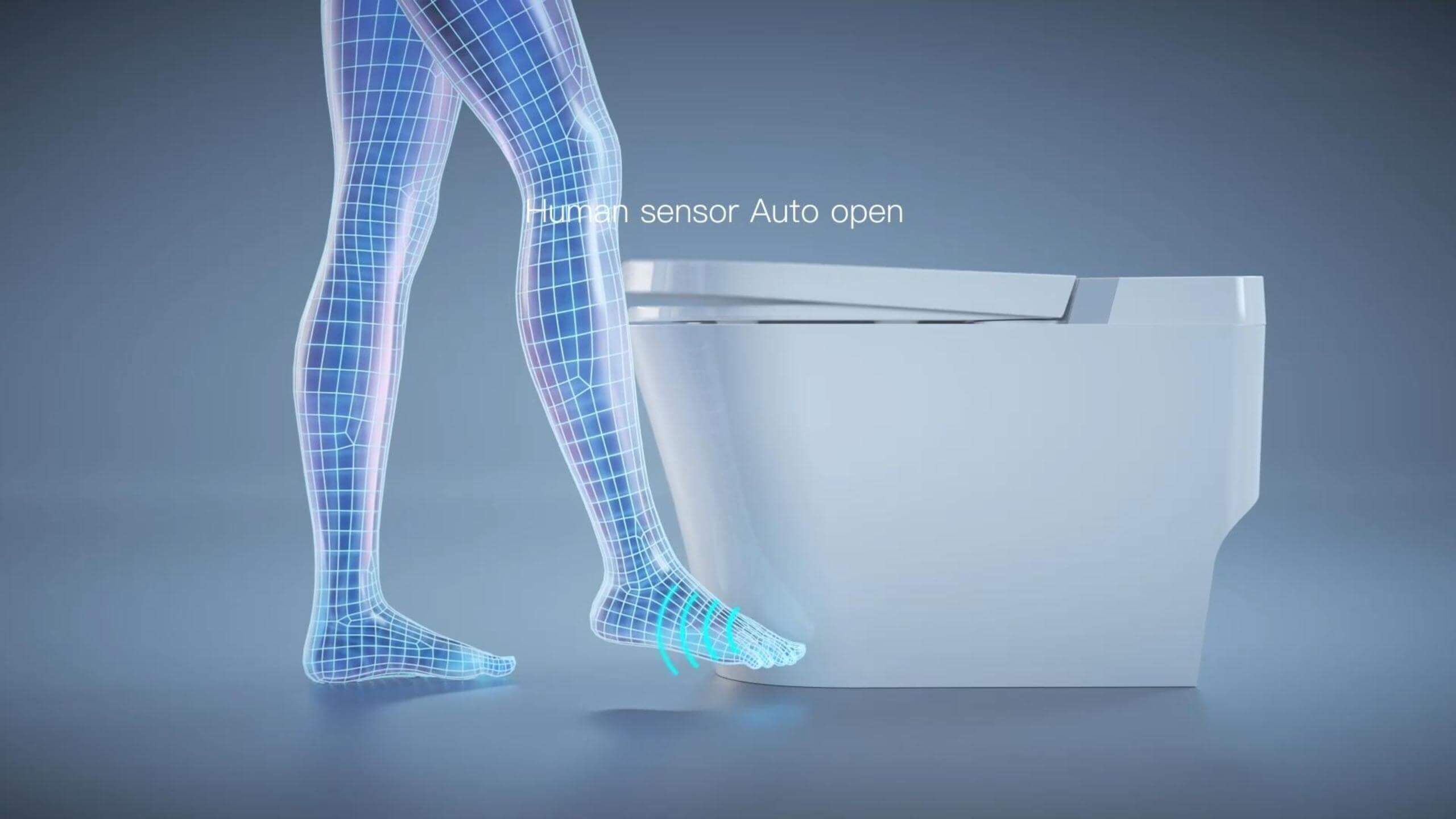Load video: MG-740L automatic flushing smart toilet function introduction