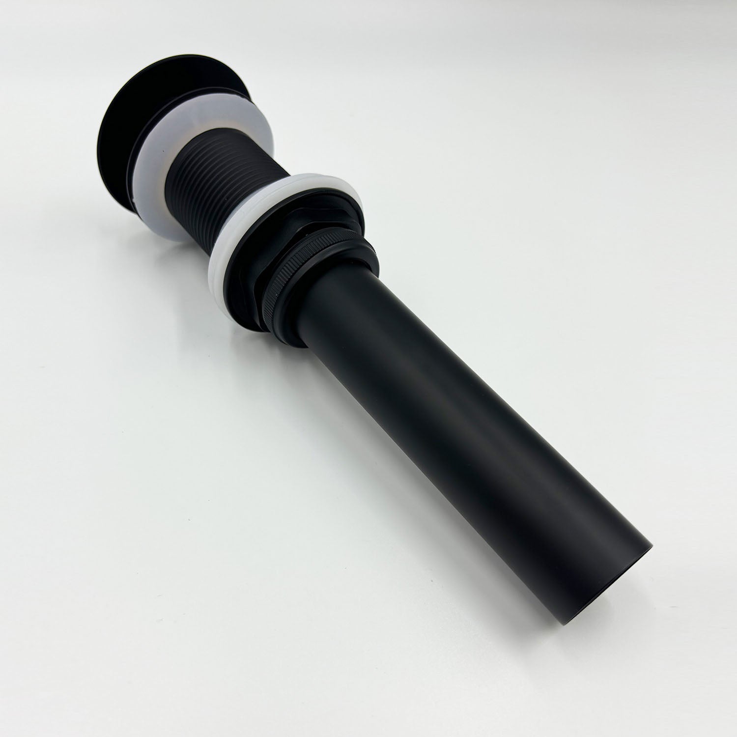 Matte Black Bathroom Sink Pop Up Drain in Stainless Steel