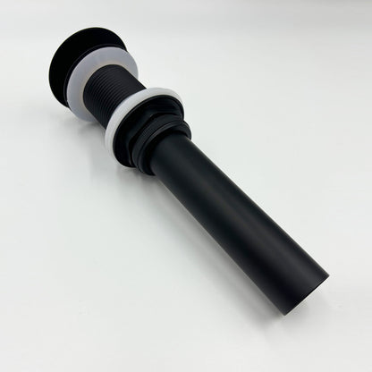 Matte Black Bathroom Sink Pop Up Drain in Stainless Steel