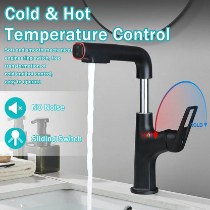 Matte Black Single Hole single handle Bathroom Faucet