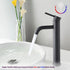 Matte Black Tall Single Hole Bathroom Faucet for Vessel Sink