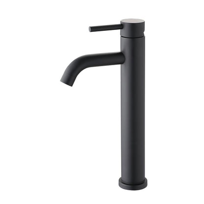 Matte Black Tall single handle single hole Bathroom Faucet