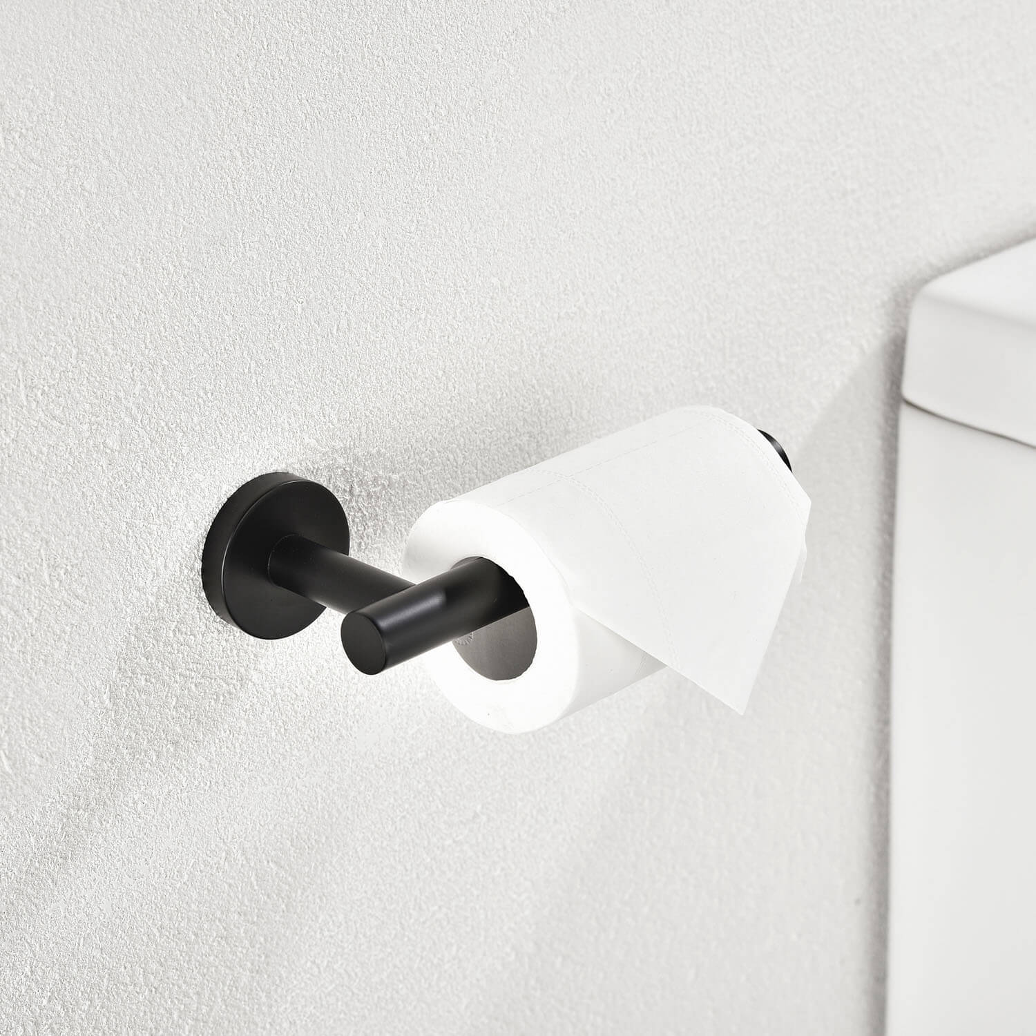 Matte Black bathroom toilet paper holder