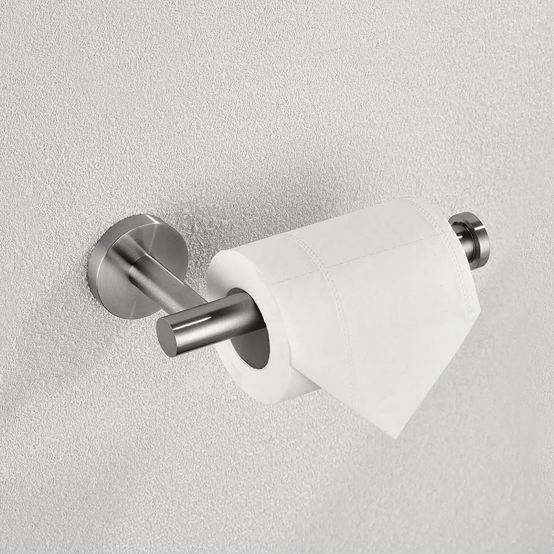 Minimalist Brushed Nickel Bathroom toilet paper holder