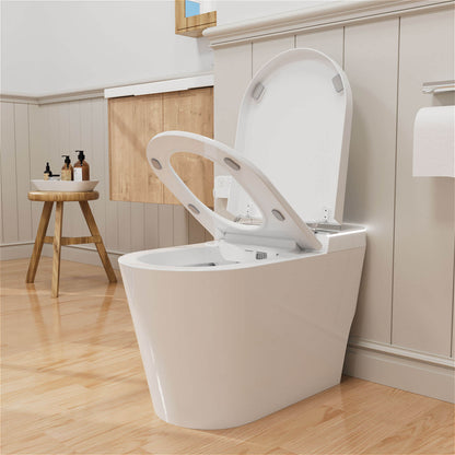 Modern Remote Control Smart Toilet with Bidet and Ambient Light
