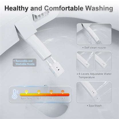 Modern Smart Toilet with Removable and Washable Nozzle