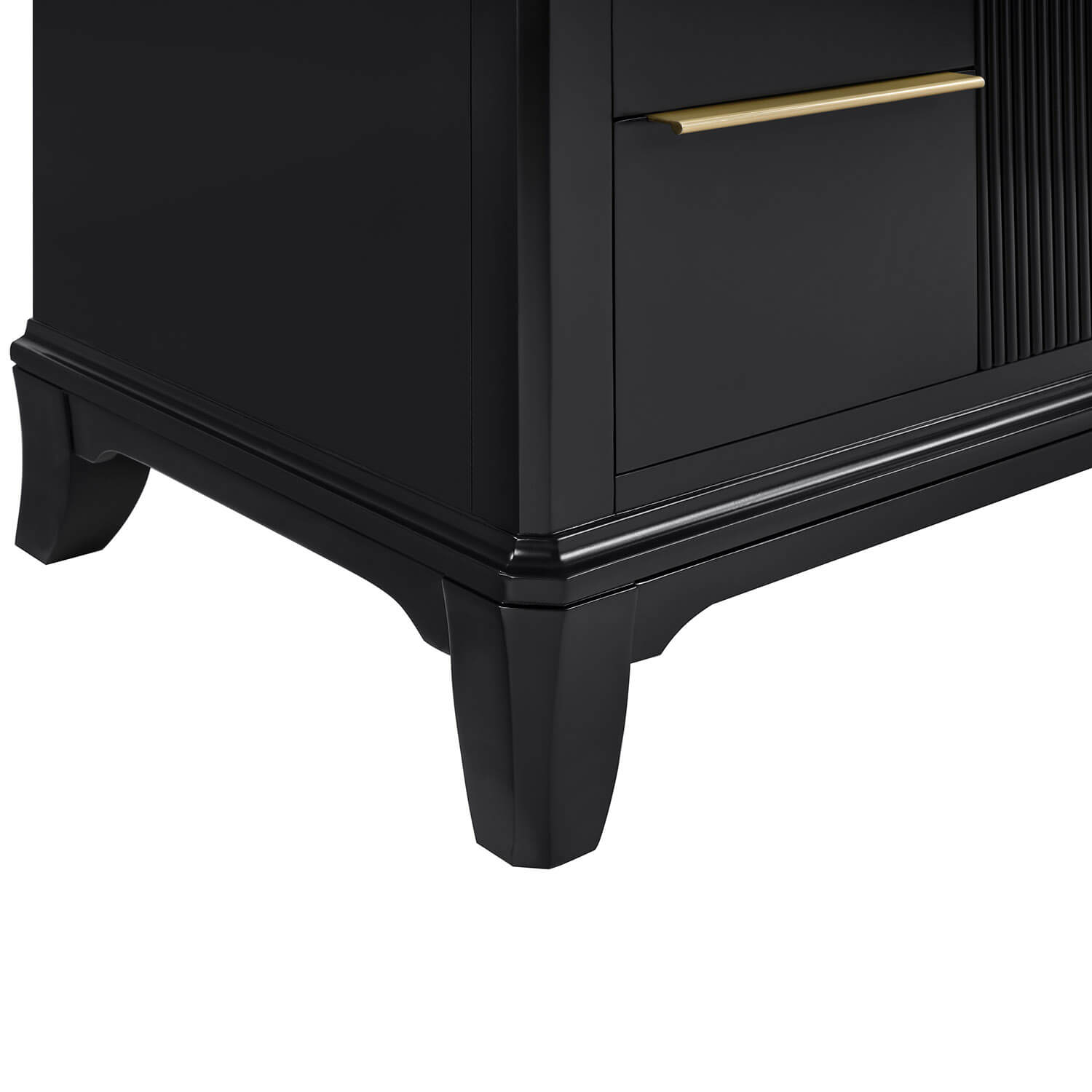 Modern midnight blue bathroom vanity for contemporary and transitional bathrooms
