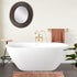 Mokleba 66 inch Oval Freestanding Acrylic Bathtub