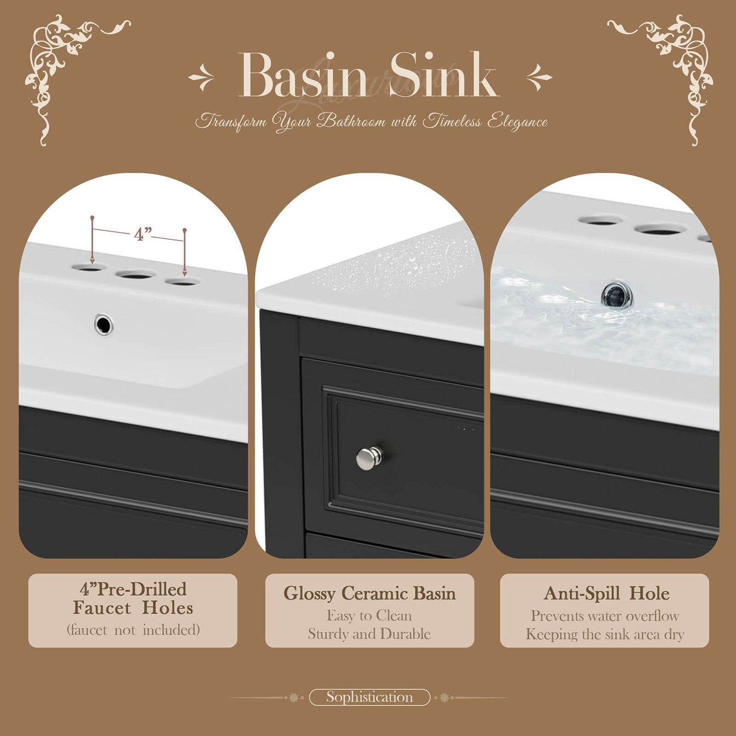 N710GTP250654B top ceramic sink details