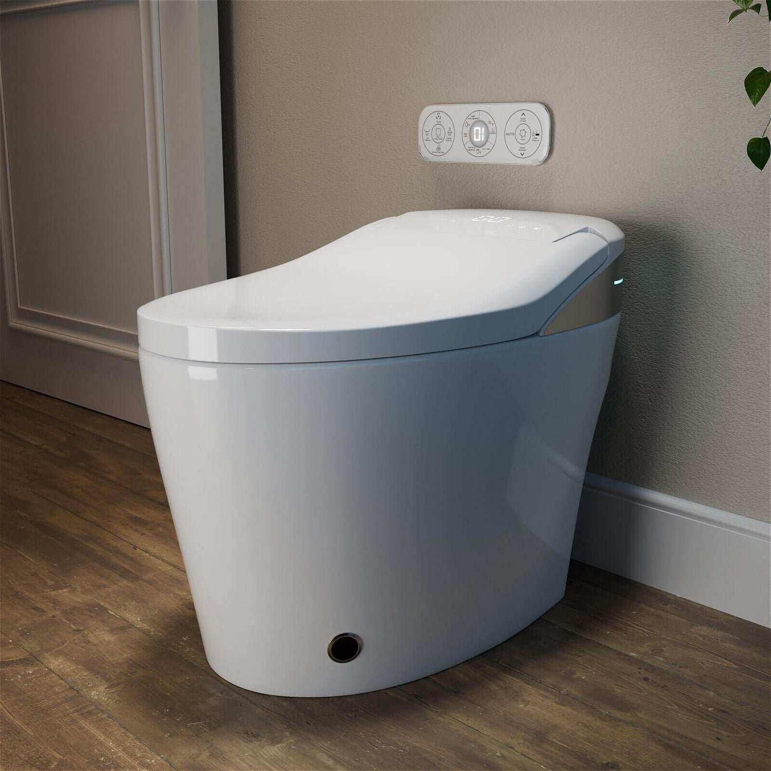 Nano glaze Smart Bidet Toilet with an easy-to-maintain non-stick surface to prevent bacteria buildup