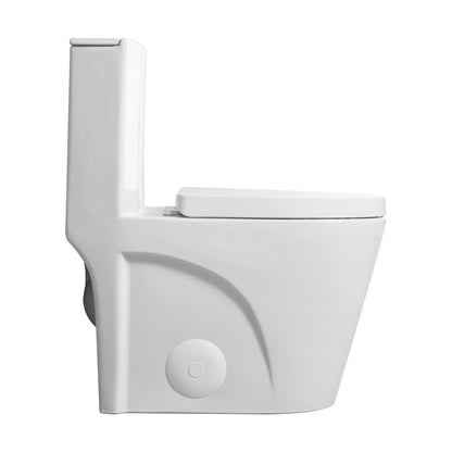 One Piece Elongated ADA Toilet for Safe and Comfortable Bathroom Use