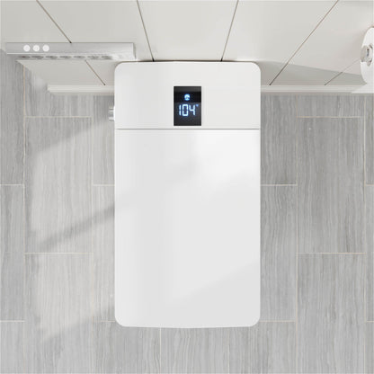 One-Piece Square White Floor Mounted Smart Toilet with Bidet 1