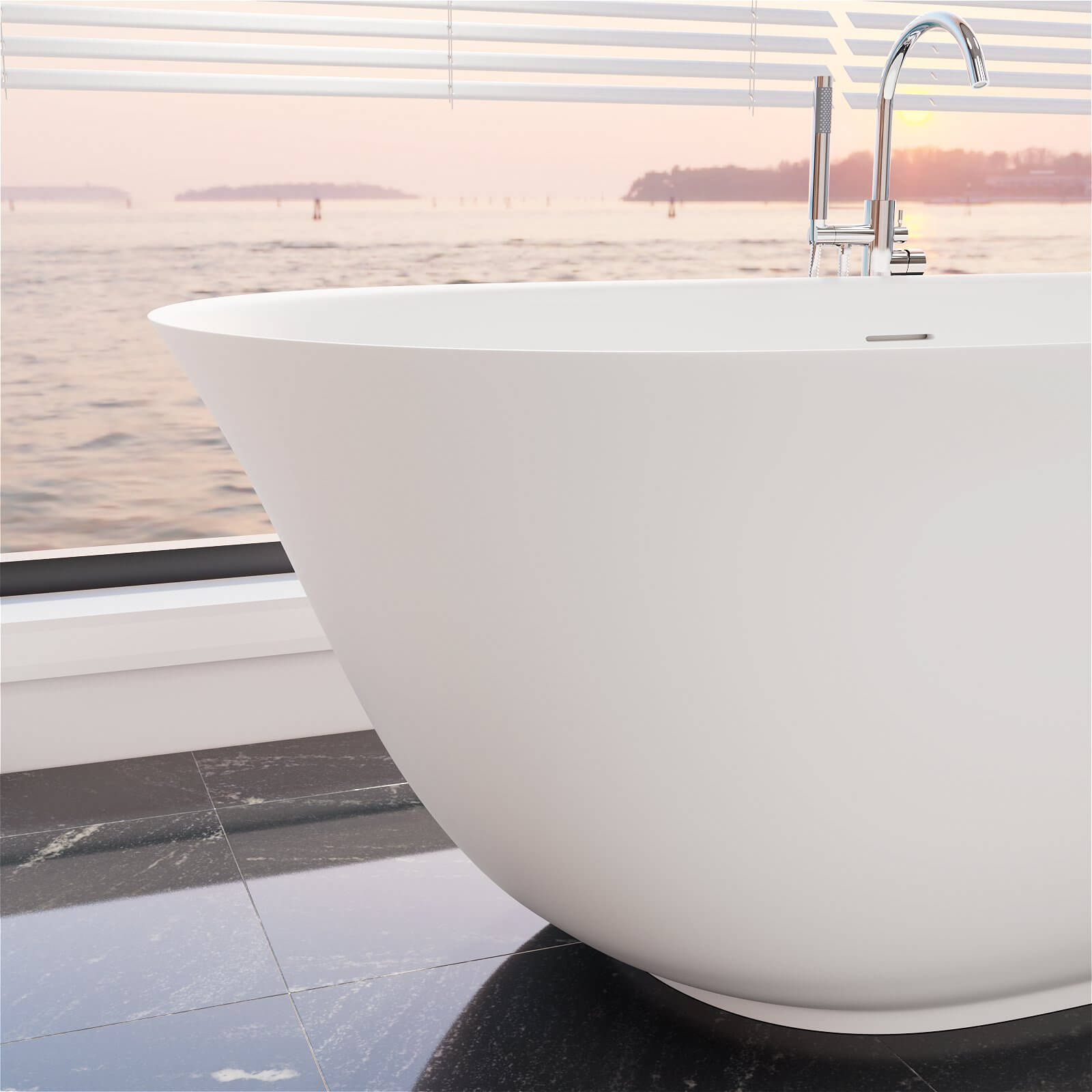 PO1010 65W bathtub back detail