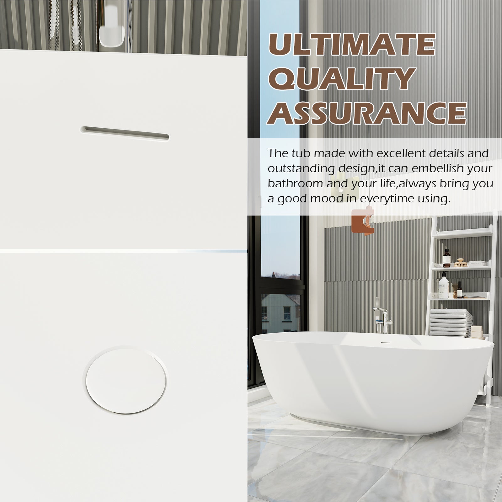 PO1011 67 Bathtub Detailed Description