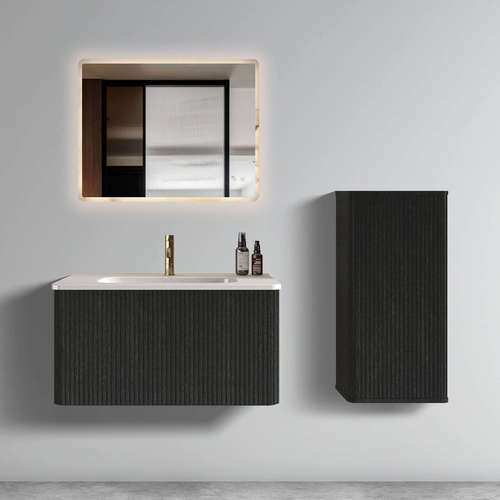 Premium-quality black vanity for stylish bathroom upgrades