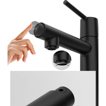 Press to change the mode of Bathroom faucet