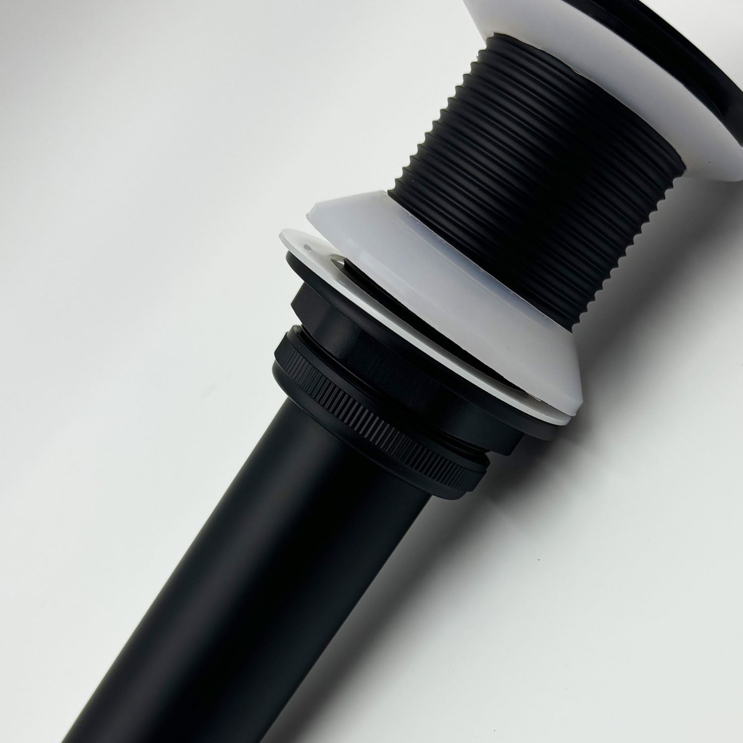 Rotary installation of Matte Black Bathroom Sink Pop-Up Drain