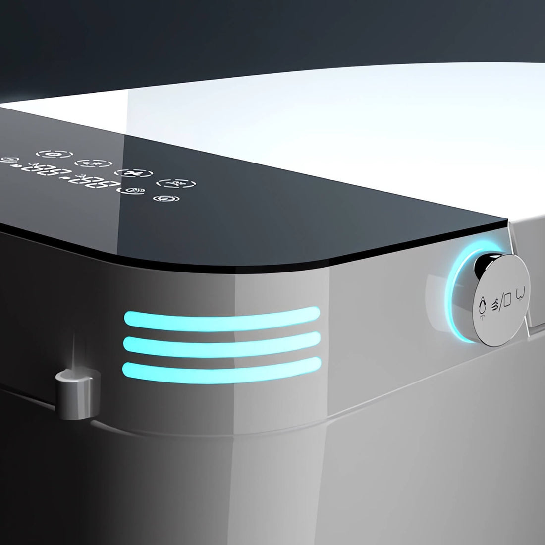 S61 Black tankless smart toilet with instant heating system