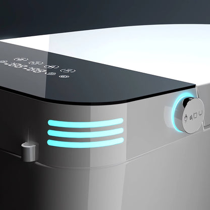 S61 Black tankless smart toilet with instant heating system