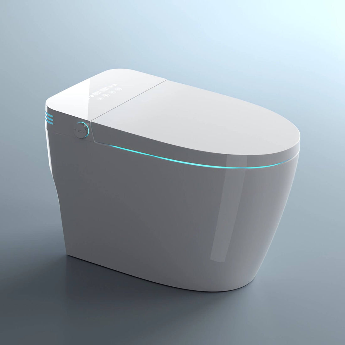 S61 White tankless smart toilet with instant heating system