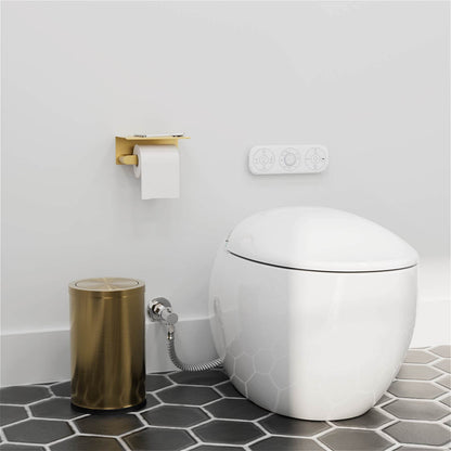 SUS304 stainless steel toilet paper holder in gold