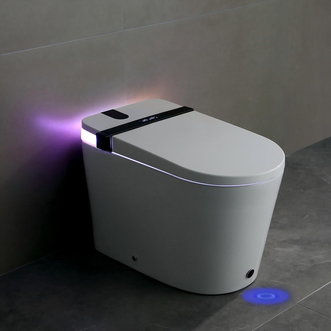 Self Cleaning Smart Toilet with Multiple Side Control Knobs