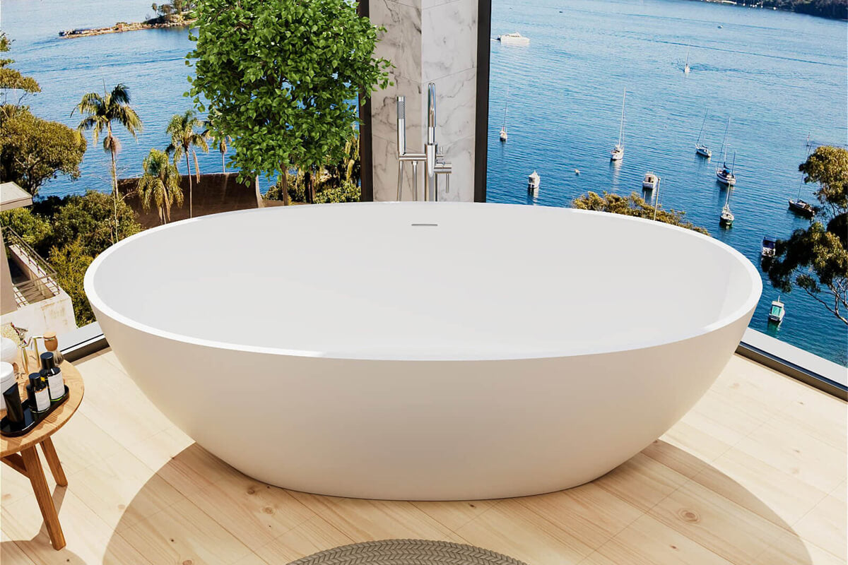 Silky oval bathtub