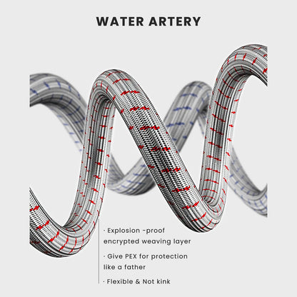 Single Handle Single Hole Bathroom Faucet-water pipe