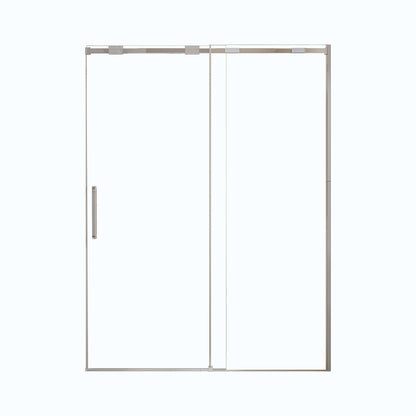 Slim frame single sliding shower door with smooth_ quiet operation