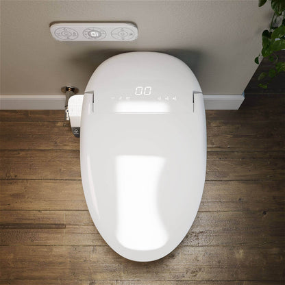 Smart Toilet with bacteria-resistant surface featuring a nano glaze for easy cleaning and maintenance
